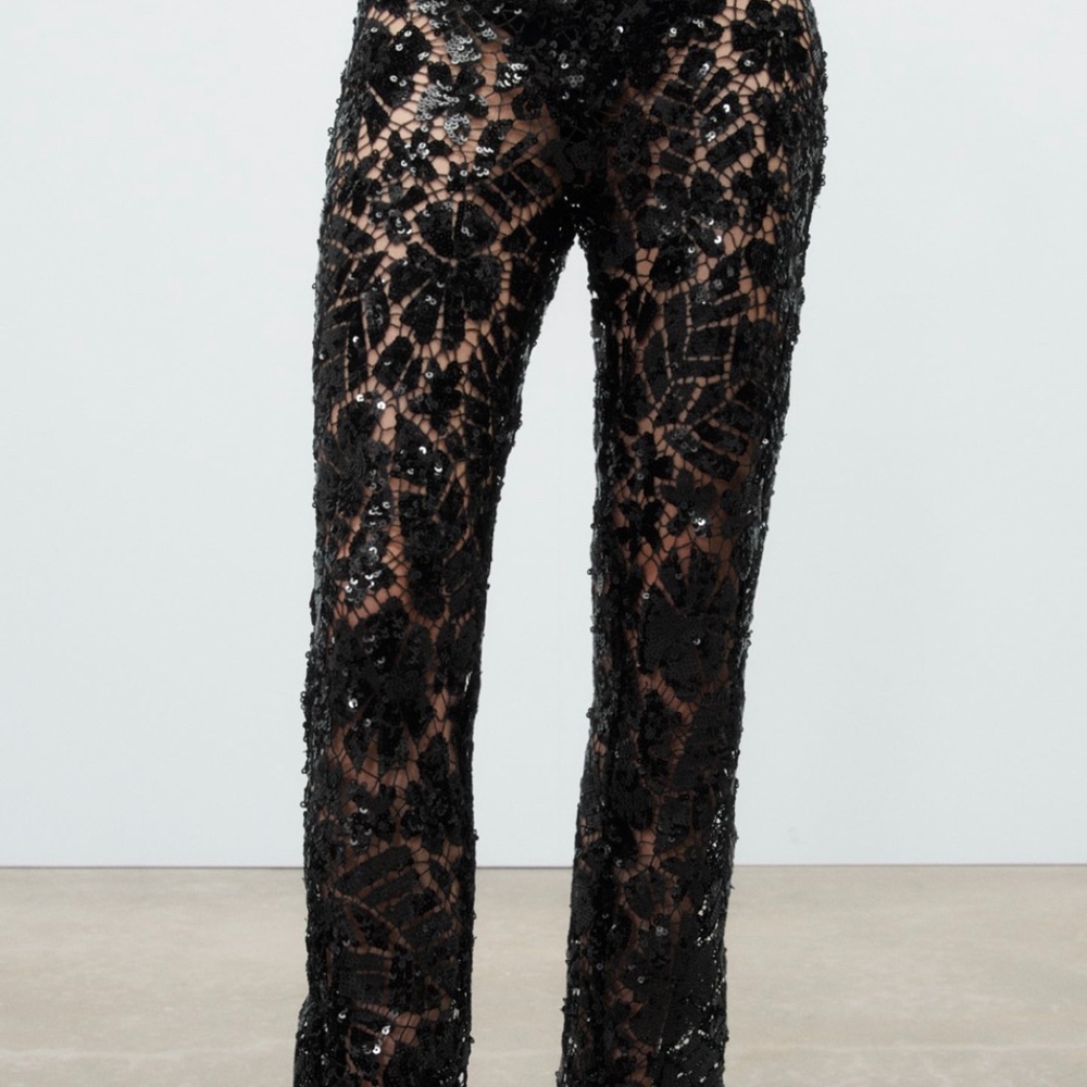 Zara Limited Edition Sequin Pants NWT -Small